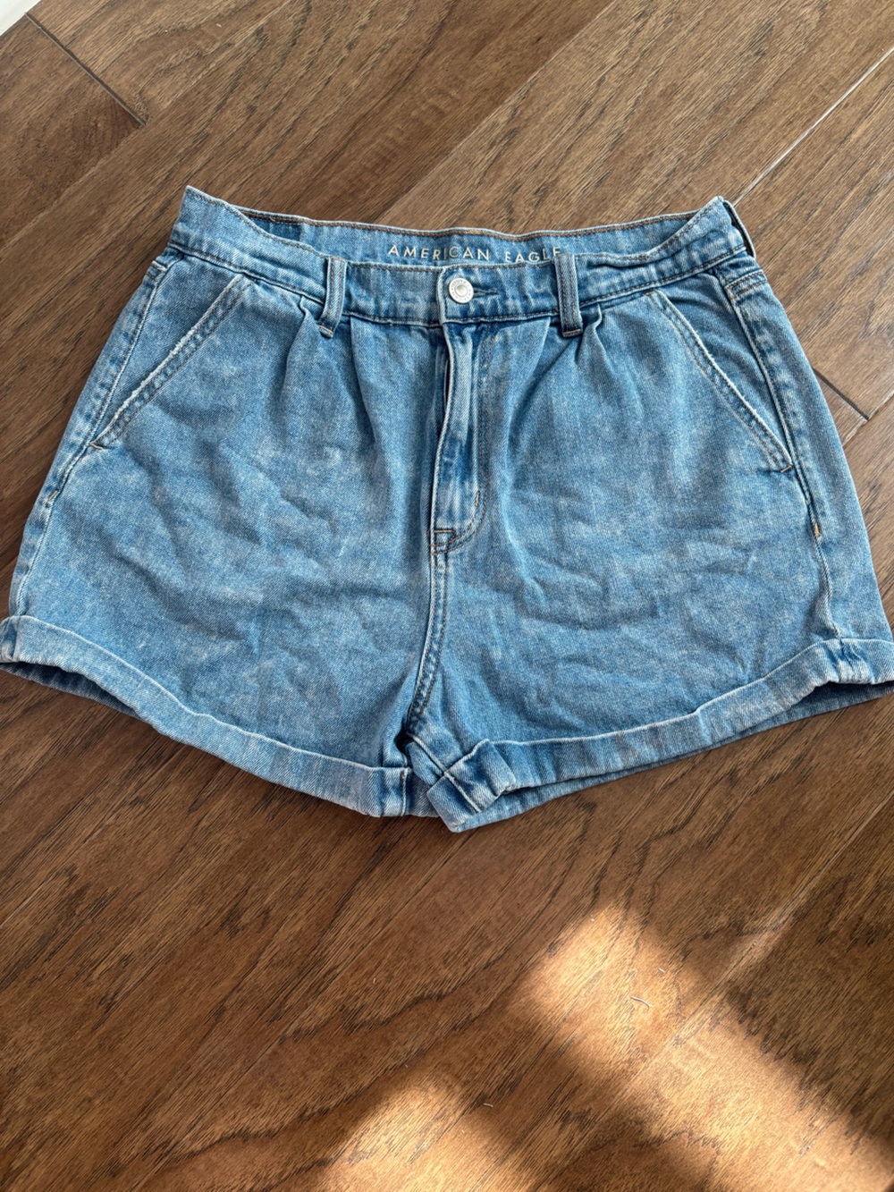 American Eagle Outfitters Light Blue Denim Jean Shorts